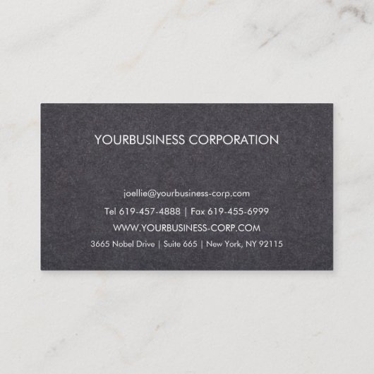 NYCスカイラインシルエット 名刺 (裏面)