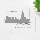 NYCスカイラインシルエット、ESB #1グレー – 引っ越しました (デスク)