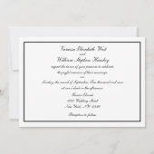 NYCスカイラインセントラルパークAbove Wedding Invite 招待状 (裏面)