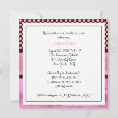 NYCスカイラインブルックリンブリッジボート3バチェロレッテ 招待状 (裏面)