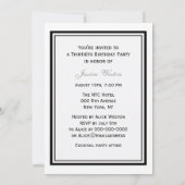 NYCスカイラインブルックリンブリッジ#2バースデーパーティー 招待状 (裏面)