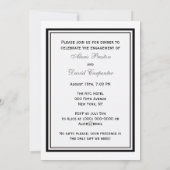 NYCスカイラインブルックリンブリッジ#2婚約 招待状 (裏面)