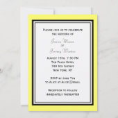 NYCスカイラインブルックリン橋#1エッチング結婚済 招待状 (裏面)