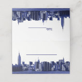 NYCスカイラインワイドアングルエッチルック01エスコートカード プレイスカード (外部開封)