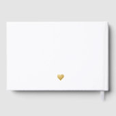 NYCスカイライン金ゴールドニューヨークデスティネーションウェディング ゲストブック (裏面)