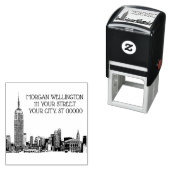 NYCスカイライン01エッチングネーム差出人住所 セルフインキングスタンプ (インサイチュ)