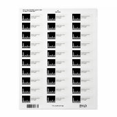 NYCスカイライン01エッチングDIY BG住所 シール (フルシート)