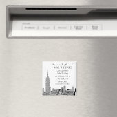 NYCスカイライン01 エッチング セーブ・ザ・デート マグネット (インサイチュ (食洗機))
