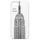 NYCスカイライン-エンパイアステート建物エッチングルック