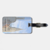 NYCスカイライン：クライスラー建物のミッドタウンビュー ラゲッジタグ (裏面横)