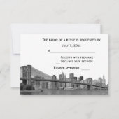 NYCスカイライン ブルックリン橋 エッチング #2H RSVP (裏面)