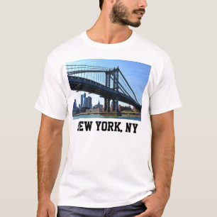 NYCスカイライン:マンハッタンブリッジ#3 Tシャツ