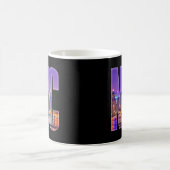 NYCスカイライン(ライト) コーヒーマグカップ (中央)