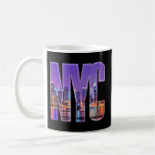 NYCスカイライン(ライト) コーヒーマグカップ (左)