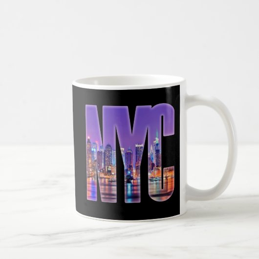 NYCスカイライン(ライト) コーヒーマグカップ (右)