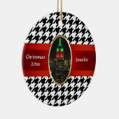 NYCスカイライン： Emp St建物クリスマス#5 セラミックオーナメント (右)