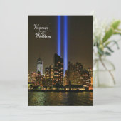 NYCスカイライン: WTC 9/11光のトリビュート#1結婚ズ 招待状 (スタンド正面)