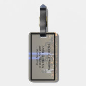 NYCスカイライン:WTC 9/11 Tribute In Light 2013 #1 ラゲッジタグ (裏面縦)