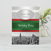 NYCスカイラインBW 05白、赤緑クリスマス 招待状 (スタンド正面)