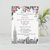 NYCスカイラインESBエッチブルグレンフローラブライダルシャワー 招待状 (スタンド正面)