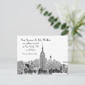 NYCスカイラインESBロックエッチ日救付2 案内ポストカード (スタンド正面)