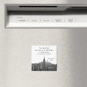 NYCスカイラインESB岩の上部の日付の保存 マグネット (インサイチュ (食洗機))