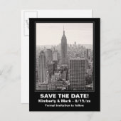 NYCスカイラインESB BW 1日付の保存 案内ポストカード (正面/裏面)