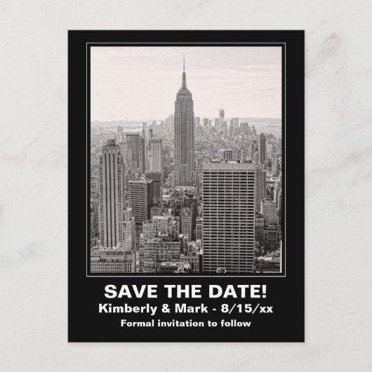 NYCスカイラインESB BW 1日付の保存 案内ポストカード (正面)