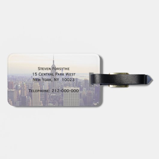 NYCスカイラインESB、WTC 4 ラゲッジタグ (裏面横)