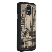 NYCスカイラインIX CarvedメープルGalaxy S5スリムケース (右)
