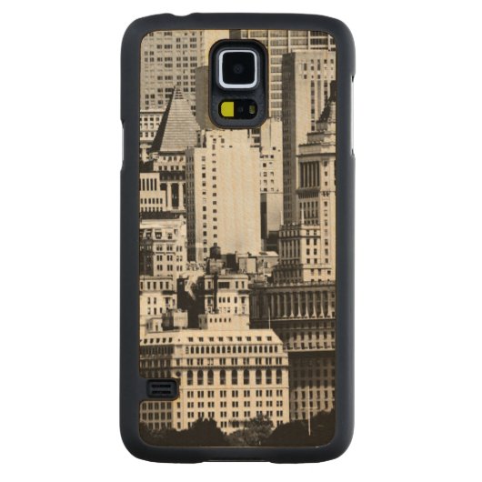NYCスカイラインIX CarvedメープルGalaxy S5スリムケース (裏面)