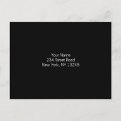 NYCスカイラインRSVPポストカード – 黒 インビテーションポストカード (裏面)