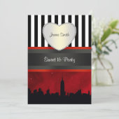NYCスカイラインSILレッドスカイブラッストライプクWhP甘い16 V 招待状 (スタンド正面)