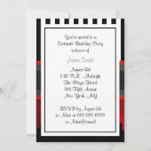 NYCスカイラインSILレッドスカイブラッストライプクWhP甘い16 V 招待状 (裏面)