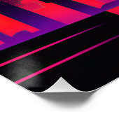 NYCスカイラモダンイングラフィック ポスター (コーナー)