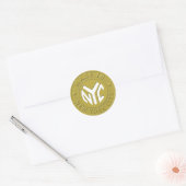 NYCスタンプで作られる ラウンドシール (封筒)