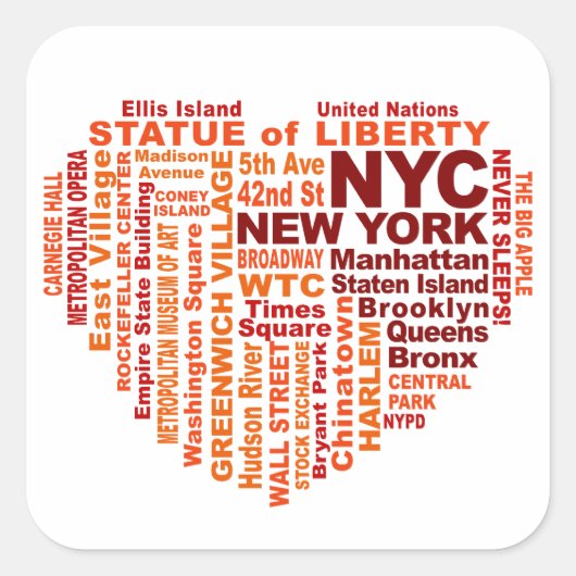 NYCスタンプ スクエアシール (正面)