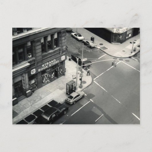 NYCストランド書店(1971年のヴィンテージ写真) ポストカード (正面)