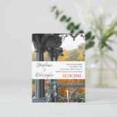 NYCセントラルパークレディースパビリオン結婚ズ セーブザデート (スタンド正面)