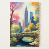 NYCセントラルパークVウォーター絵を描カラー1 プランナー手帳 (裏面)