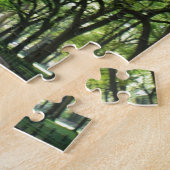 NYCセントラル・パークの木のトンネル ジグソーパズル (側面)