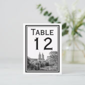 NYCセントラルPkレイクサンレモエッチテーブルナンバーカード ポストカード (スタンド正面)