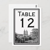 NYCセントラルPkレイクサンレモエッチテーブルナンバーカード ポストカード (正面/裏面)