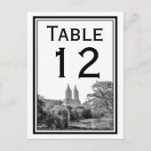 NYCセントラルPkレイクサンレモエッチテーブルナンバーカード ポストカード (正面)