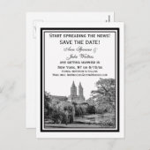 NYCセントルPkレイクサンレモエッチドSQ日付を保存 案内ポストカード (正面/裏面)