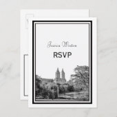 NYCセントルPkレイクサンレモエッチングRSVP 1 インビテーションポストカード (正面/裏面)