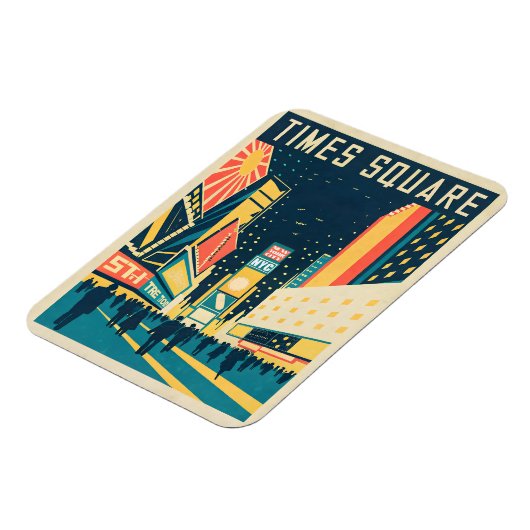 NYCタイムス素晴らしクエア マグネット (左側)
