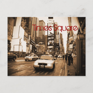 NYCタイムズスクエアタクシーはがき ポストカード