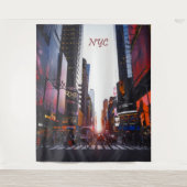 NYCタイムズスクエアニューヨークシティ タペストリー (正面)