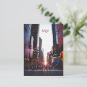 NYCタイムズスクエアニューヨークシティ ポストカード (スタンド正面)
